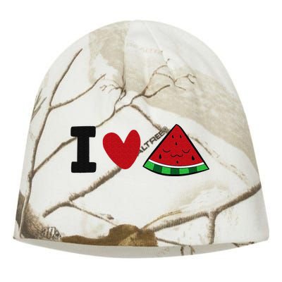 I Love Watermelon Summer Fruit Watermelon Kati - Camo Knit Beanie