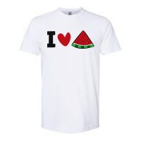 I Love Watermelon Summer Fruit Watermelon Softstyle CVC T-Shirt