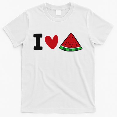 I Love Watermelon Summer Fruit Watermelon T-Shirt