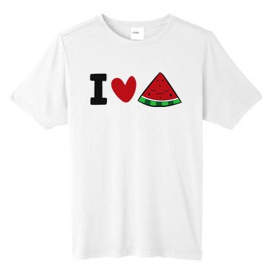 I Love Watermelon Summer Fruit Watermelon Tall Fusion ChromaSoft Performance T-Shirt