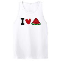 I Love Watermelon Summer Fruit Watermelon PosiCharge Competitor Tank