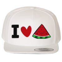 I Love Watermelon Summer Fruit Watermelon Wool Snapback Cap