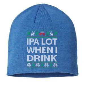 Ipa Lot When I Ugly Christmas Craft Beer Er Great Gift Sustainable Beanie