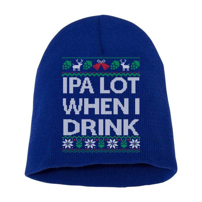 Ipa Lot When I Ugly Christmas Craft Beer Er Great Gift Short Acrylic Beanie