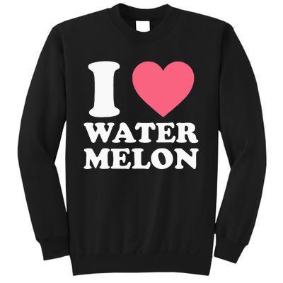 I Love Watermelon I Heart Watermelon Funny Fruit Lover Sweatshirt