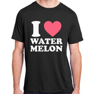 I Love Watermelon I Heart Watermelon Funny Fruit Lover Adult ChromaSoft Performance T-Shirt