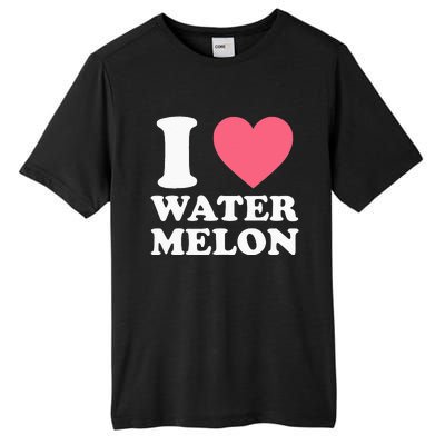 I Love Watermelon I Heart Watermelon Funny Fruit Lover Tall Fusion ChromaSoft Performance T-Shirt