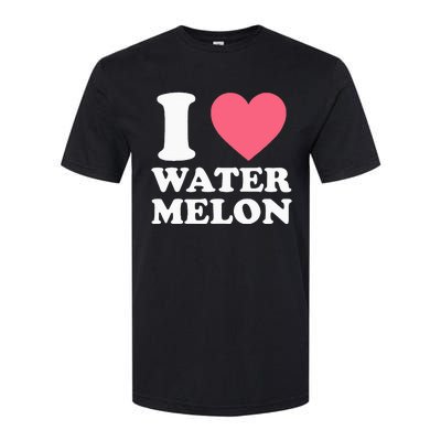 I Love Watermelon I Heart Watermelon Funny Fruit Lover Softstyle CVC T-Shirt