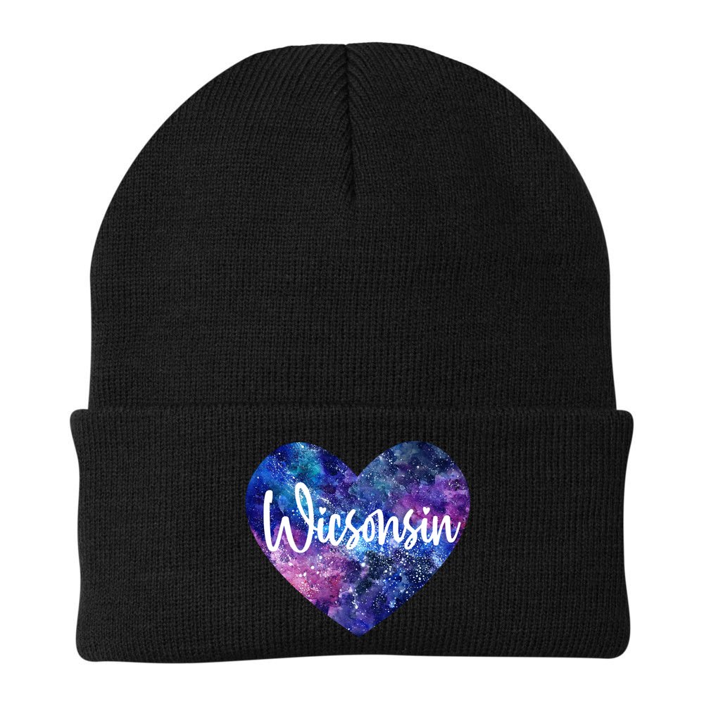 I Love Wisconsin Usa Great Gift Beanie