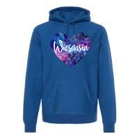 I Love Wisconsin Usa Great Gift Premium Hoodie