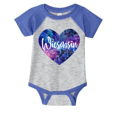 I Love Wisconsin Usa Great Gift Infant Baby Jersey Bodysuit