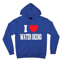 I Love Water Skiing Gift Hoodie