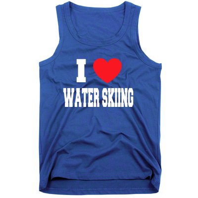 I Love Water Skiing Gift Tank Top