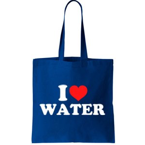 I Love Water Meaningful Gift Tote Bag