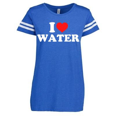 I Love Water Meaningful Gift Enza Ladies Jersey Football T-Shirt