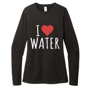 I Love Water Cute Gift Womens CVC Long Sleeve Shirt