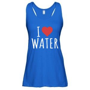 I Love Water Cute Gift Ladies Essential Flowy Tank