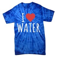 I Love Water Cute Gift Tie-Dye T-Shirt