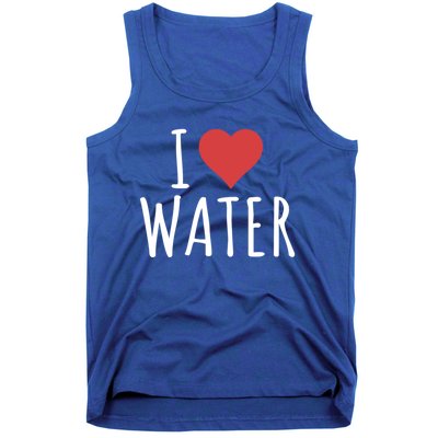 I Love Water Cute Gift Tank Top