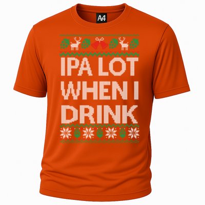 Ipa Lot When I Ugly Christmas Craft Beer Er Great Gift Cooling Performance Crew T-Shirt