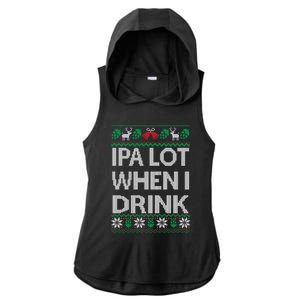 Ipa Lot When I Ugly Christmas Craft Beer Er Great Gift Ladies PosiCharge Tri-Blend Wicking Draft Hoodie Tank