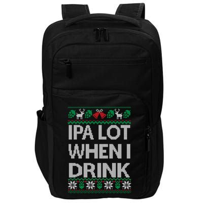 Ipa Lot When I Ugly Christmas Craft Beer Er Great Gift Impact Tech Backpack