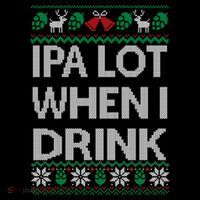 Ipa Lot When I Ugly Christmas Craft Beer Er Great Gift 7-Panel Snapback Hat