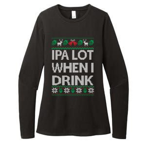 Ipa Lot When I Ugly Christmas Craft Beer Er Great Gift Womens CVC Long Sleeve Shirt