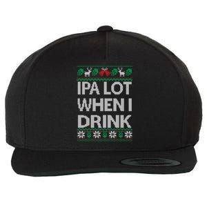 Ipa Lot When I Ugly Christmas Craft Beer Er Great Gift Wool Snapback Cap