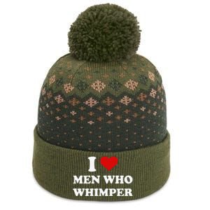 I Love Who Whimper Funny I Heart The Baniff Cuffed Pom Beanie