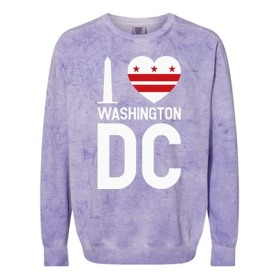 I Love Washington DC Colorblast Crewneck Sweatshirt