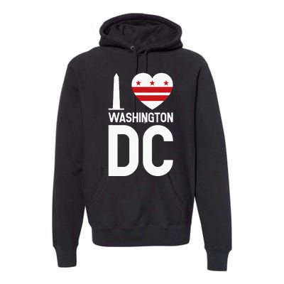 I Love Washington DC Premium Hoodie