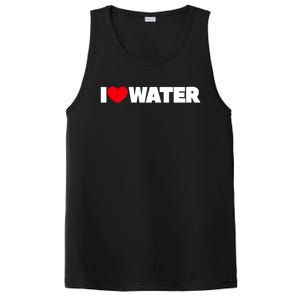 I Love Water Cute Gift PosiCharge Competitor Tank