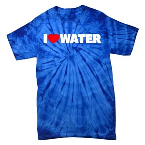 I Love Water Cute Gift Tie-Dye T-Shirt