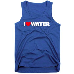 I Love Water Cute Gift Tank Top