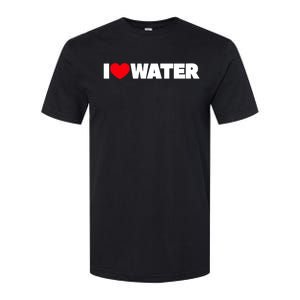 I Love Water Cute Gift Softstyle CVC T-Shirt