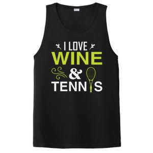 I Love Wine And Tennis PosiCharge Competitor Tank