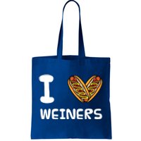 I Love Weiners Hotdogs Frankfurter Wiener Frank Sausage Bun Meaningful Gift Tote Bag