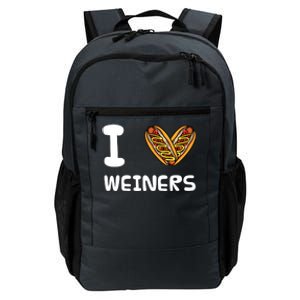 I Love Weiners Hotdogs Frankfurter Wiener Frank Sausage Bun Meaningful Gift Daily Commute Backpack