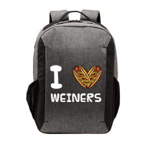 I Love Weiners Hotdogs Frankfurter Wiener Frank Sausage Bun Meaningful Gift Vector Backpack