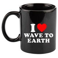 I Love Wave To Earth Funny I Heart Wave To Earth 11oz C Handle Ceramic Mug