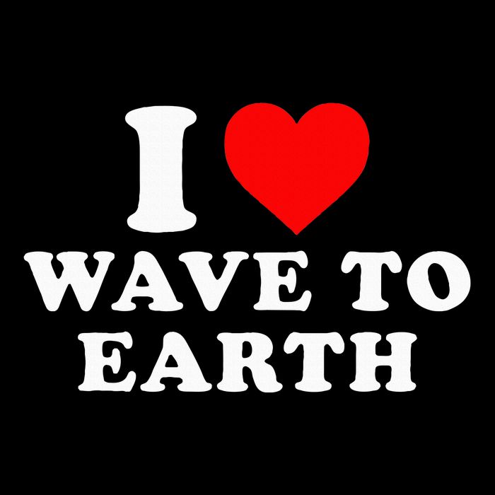 I Love Wave To Earth Funny I Heart Wave To Earth Drawstring Bag