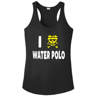 I Love Water Polo Cool Gift Idea For Players Fans And Lovers Cool Gift Ladies PosiCharge Competitor Racerback Tank