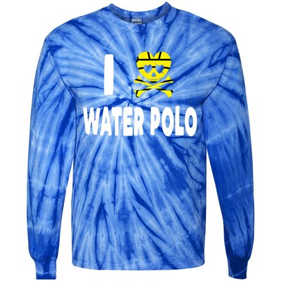 I Love Water Polo Cool Gift Idea For Players Fans And Lovers Cool Gift Tie-Dye Long Sleeve Shirt