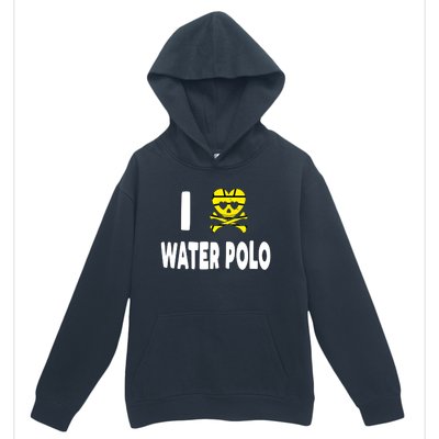 I Love Water Polo Cool Gift Idea For Players Fans And Lovers Cool Gift Urban Pullover Hoodie