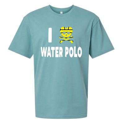 I Love Water Polo Cool Gift Idea For Players Fans And Lovers Cool Gift Sueded Cloud Jersey T-Shirt