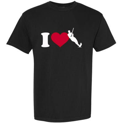 I Love Water Skiing Gift Garment-Dyed Heavyweight T-Shirt