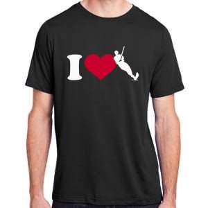 I Love Water Skiing Gift Adult ChromaSoft Performance T-Shirt