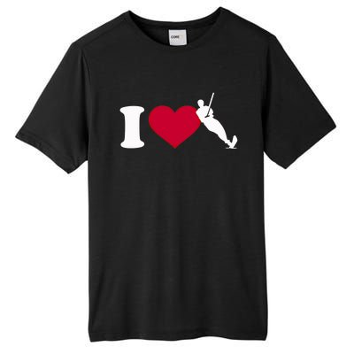 I Love Water Skiing Gift Tall Fusion ChromaSoft Performance T-Shirt