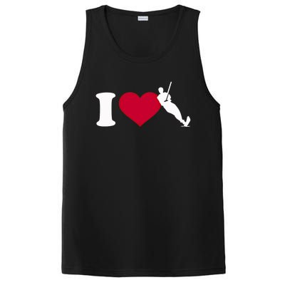 I Love Water Skiing Gift PosiCharge Competitor Tank